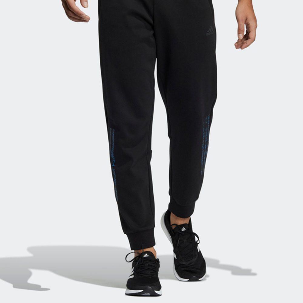 adidas Спортивные брюки мужские черные умеренные HE2911