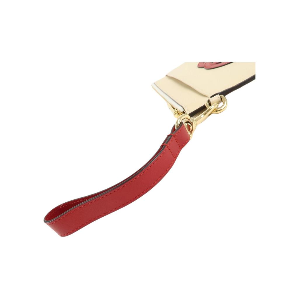Gucci Double G Series Stitching Double G Logo Zipper Document Clutch Women Clutch Beige 658843-0QGCG-9397