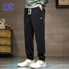 Мужские зимние вельветовые брюки-джоггеры свободного кроя
