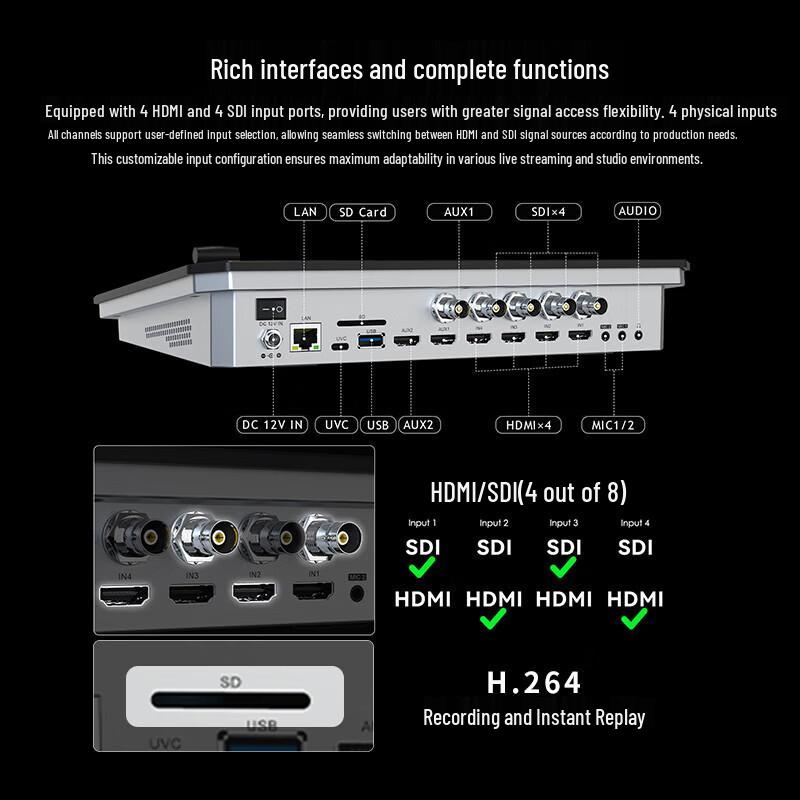 Jashiying R5 PLUS Переключатель для производства прямых трансляций