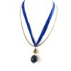 [N8862] - Golden Blue 'Mineralia' Necklace