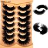 NEW 7pairs Fake Eyelashes Thick Long False Eyelashes Dramatic Lashes 3D Faux Mink Eyelashes Full Lashes Makeup