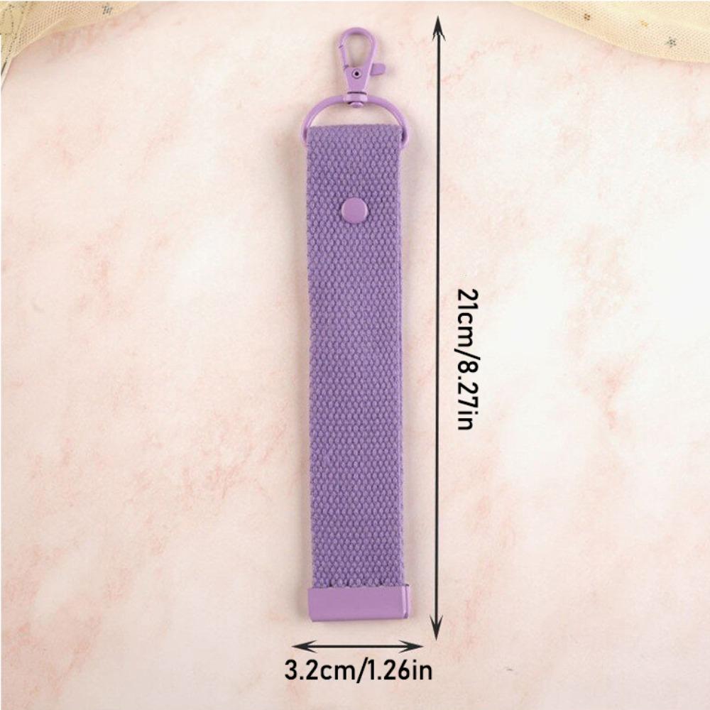 Простой брелок-шнурок, универсальный, сделай сам, холщовый ремешок, держатель для ключей, брелок из ленты, веревка, вышитое имя