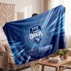 NSW Blues Flannel Blanket, Custom Name Text Personalized Soft Throw Blanket Home Decor Gift