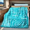 Happy 17Th Birthday Blanket Personalized Name Soft Comfortable Stylish Blanket Car Blanket Perfect For Travel Camping Outdoor Home Suitable For All