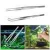 Thickened Aquarium Plant Tongs Set of 2 Stainless Steel Aquatic Weed Tweezers for Freshwater and Saltwater Aquascaping