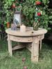 Wooden Carved Coffee Table | Indian Side Table | Night Stand Table | Indian Garden Table-Home Decor Round Central Table Living Room Furniture