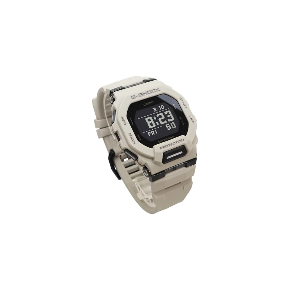 Мужские часы Casio G-Squad GBD-200UU-9 бежевого цвета с функцией Mobile Link.
