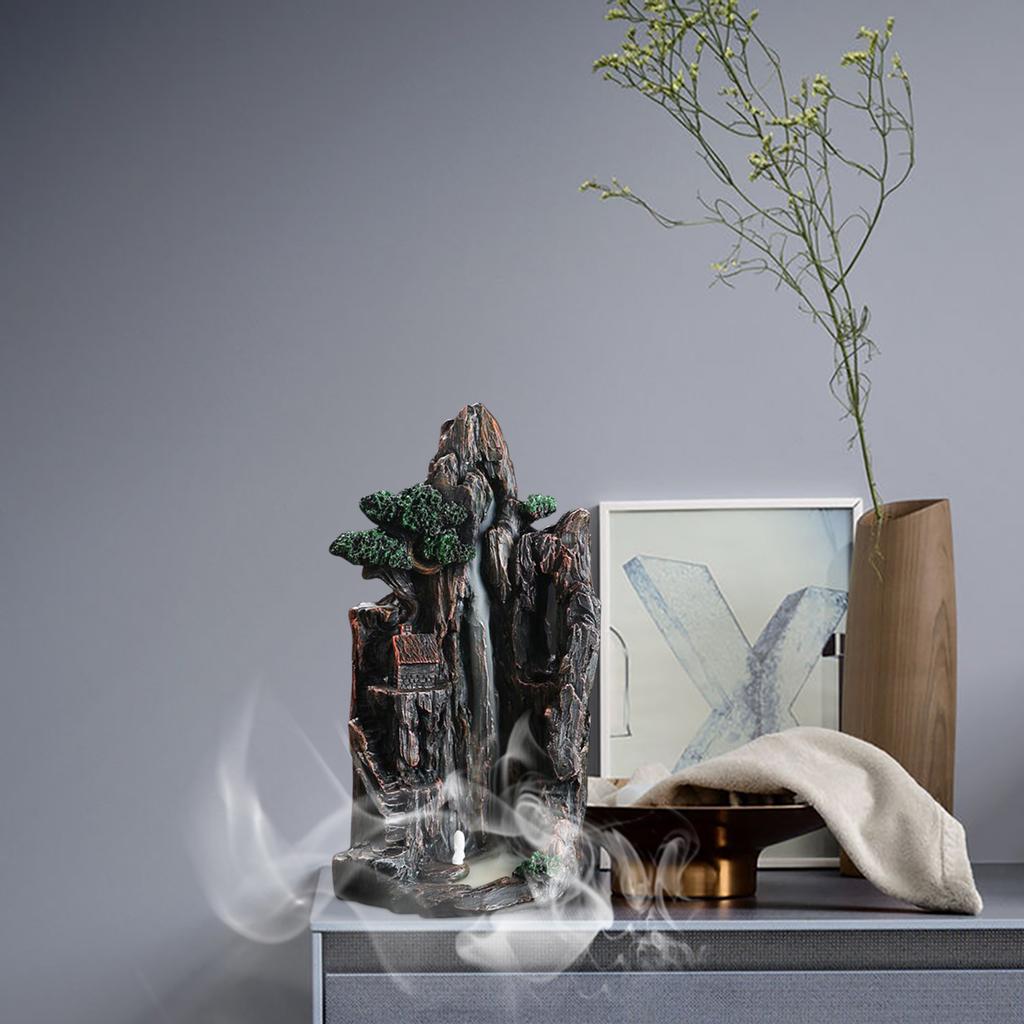 Backflow Incense Burner Waterfall Incense Holder Resin Home Decor