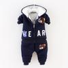 2021 Winter Baby Kids Clothing Sets Cartoon Toddler Boys Girls Warm Hooded Coats Pants Suit Kids Thick Tracksuit Clothes Set
