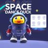Детская игрушка-уточка, музыкальная интерактивная игрушка, электрическая со светом и звуками, танцующий робот, космические элементы для младенцев, подарки для детей