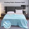 Ice Silk Summer Air Conditioning Cooling Quilt Comforter Lightweight Blankets Skin-friendly Breathable Water Washable Fabric