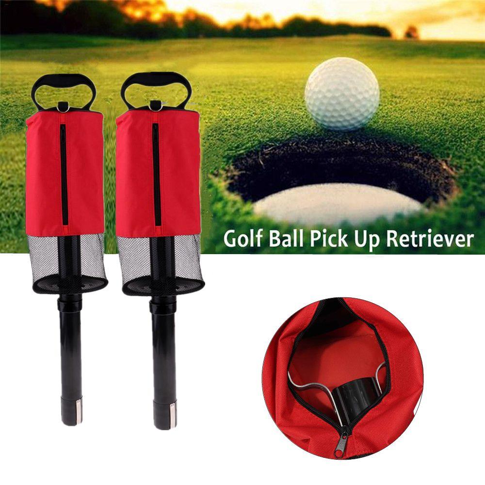 Balls Pick Up Ball Zipper Golf Ball Picker Golf Ball Retriever Golf Shag Bag Convenient Pocket