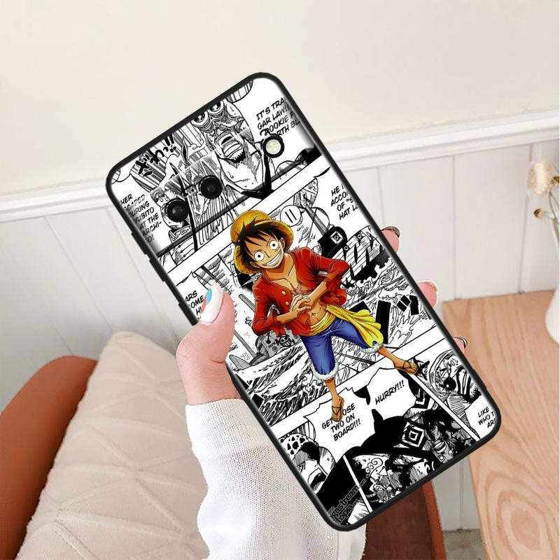 Luffys-Zoros O-nes P-ieces противоударный чехол для Google Pixel 8 7A 6A 5A 5 4 4A XL Pro 5G черный чехол для телефона мягкий чехол Fundas Capa