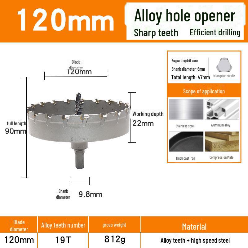 Твердосплавный инструмент для открывания отверстий по металлу: Сверлильный риммер из нержавеющей стали, меди и алюминиевого сплава