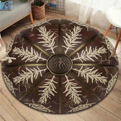 Круглый ковер Vortex Crossing Gate, Ковер для гостиной, спальни, дивана, игровой комнаты, Декор, Нескользящий коврик для пола