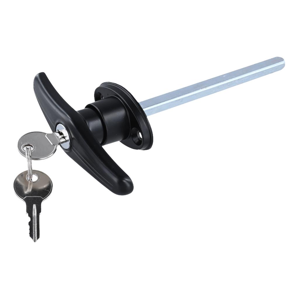 Замок для гаражных ворот Т-образная ручка Замок Сплав Шатун Шасси Т-образная ручка Замок для двери Фурнитура Запорные механизмы Т-образная ручка Задний Кемпер