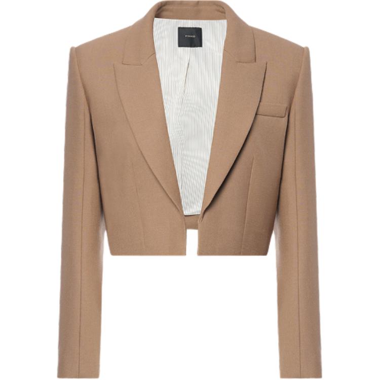 Pinko Розовый шерстяной блейзер с коротким рукавом для женщин blazers PAF253311051