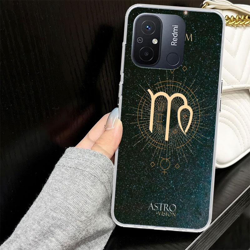 Весы Рыбы Дева Козерог Водолей Телец Чехол для Xiaomi Redmi 14C 13C 13 12C 12 10C 10 10A Чехол для телефона 9C 9 9A 9T 8 8A 7 7A