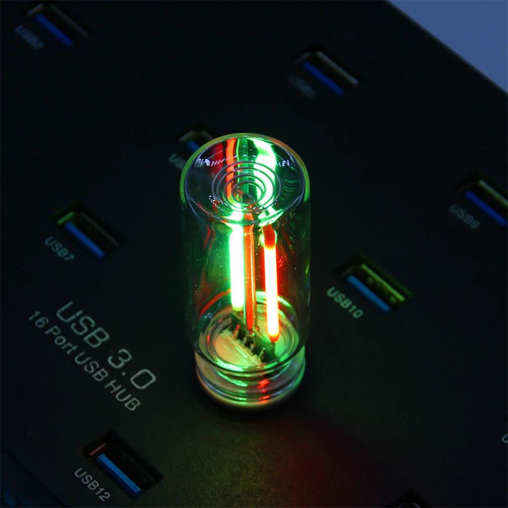 USB Автомобильный Светодиодный Свет Двухцветный Сенсорное Управление Атмосферный Свет Лампа Накаливания Светодиодная Нить Спальня Ночное Украшение