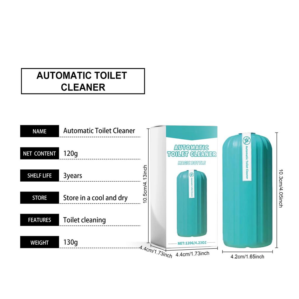 Automatic Toilet Bowl Cleaner Long Lasting Bottled Toilet Cleaning Tablets Clean And Prevent Stain Build-up 120ml KTY