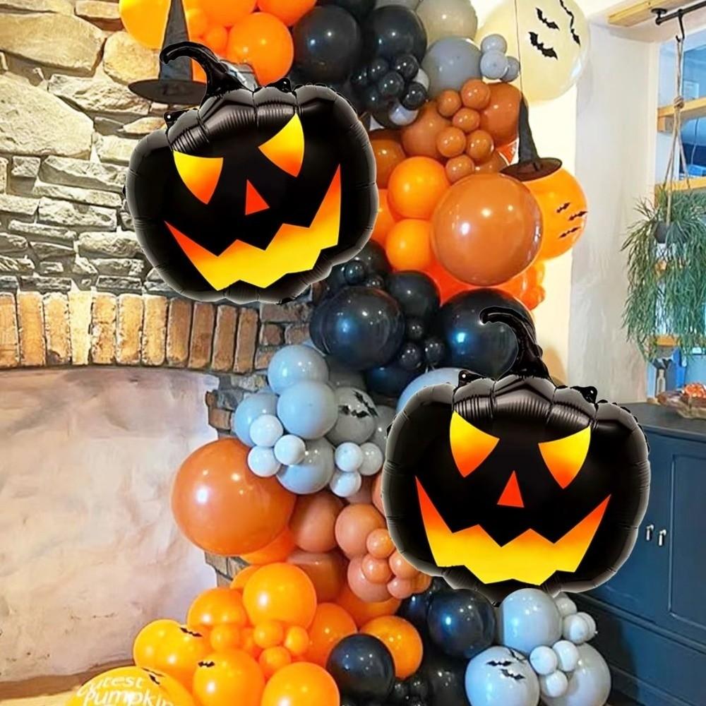 Double-sided Halloween Balloons Black Pumpkin Pumpkin Head Balloons Birthday Party