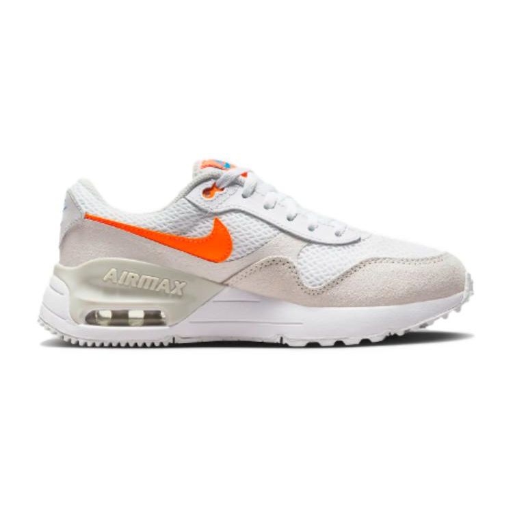Nike Air Max SYSTM GS White Total Orange Детские кроссовки Phantom Photon-Dust DQ0284-114