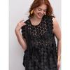 DIMANAF 2025 New Summer T-Shirt Women Knitting Lace Vest Sleeveless Hollow Style Basic Tops Loose