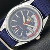 ВОССТАНОВЛЕННЫЕ SEIKO 5 AUTOMATIC 6309A JAPAN MENS CИНИЙ ЦИФЕРБЛАТ a427272-2