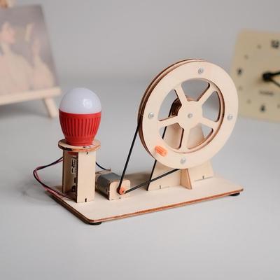 Детский генератор с ручным приводом, набор для DIY, для научных экспериментов