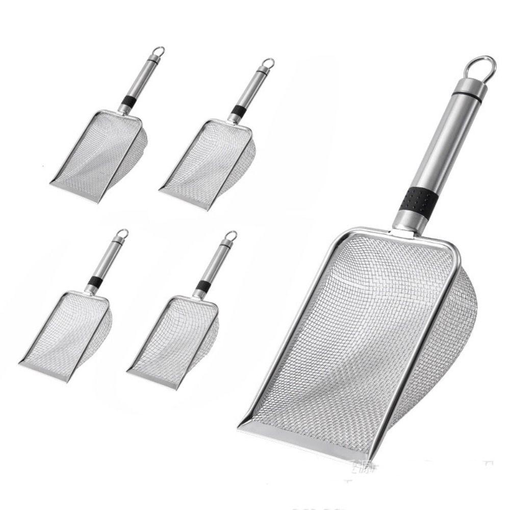 Durable Handle Cat Litter Scoop Metal Pet Poop Shovel New Pet Cleaning Tool Pet