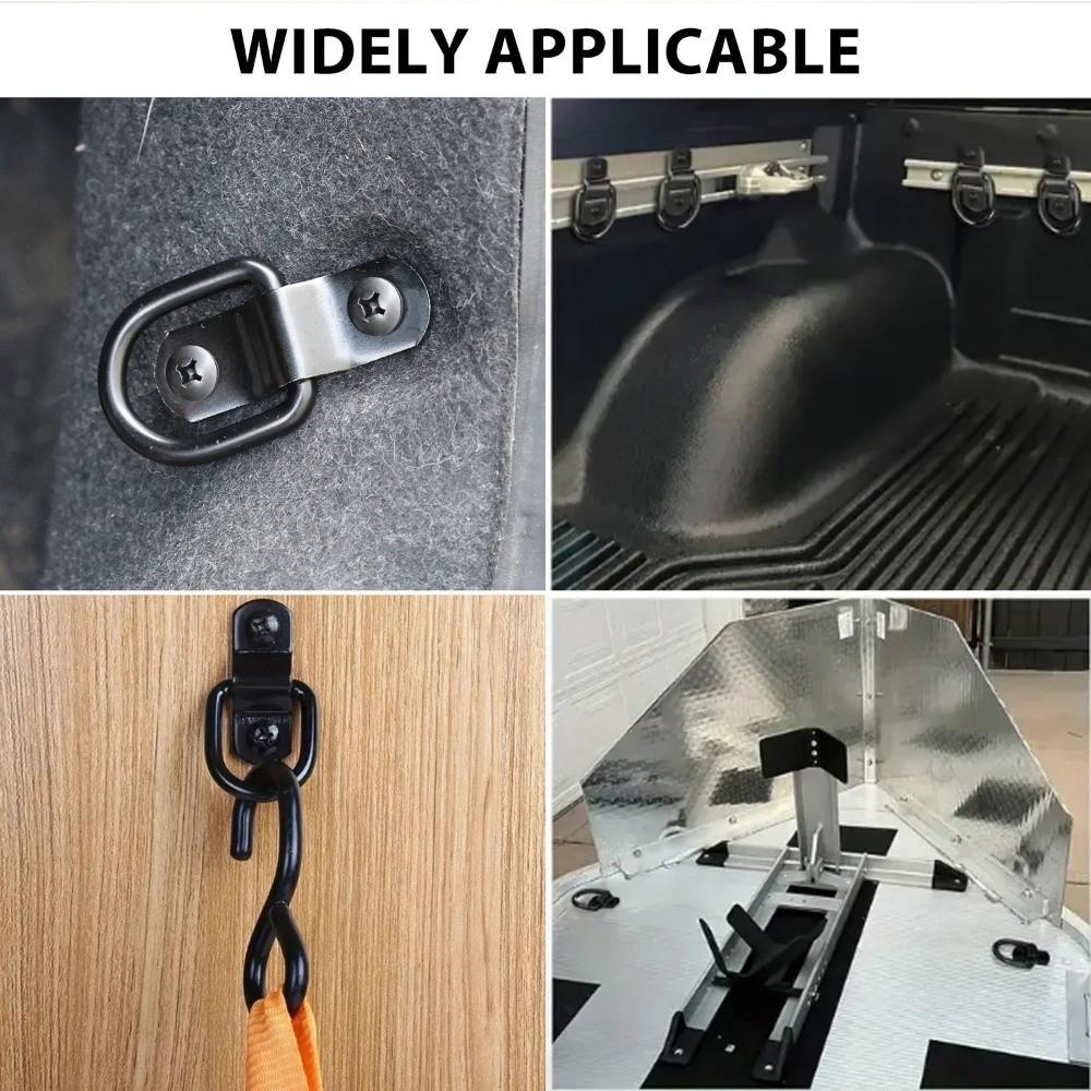 10Pcs Universal Fit D Ring Tie Down Heavy Duty Fastener Ring Cargo Tie Down Ring Van Mount