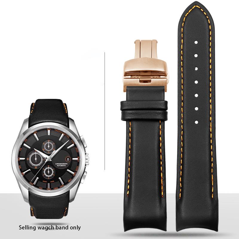 22 мм 23 мм 24 мм Изогнутый Кожаный Ремешок для Часов Для Tissot Часовой Ремень 1853 COUTURIER T035627A T035407A T035439 Мужской Ремешок