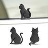 Автомобильная наклейка Металлический кот 3D Животное Эмблема для скрытия царапин Хромированная отделка Сплав цинка Наклейка на кузов и багажник Всепогодная Для наружного использования