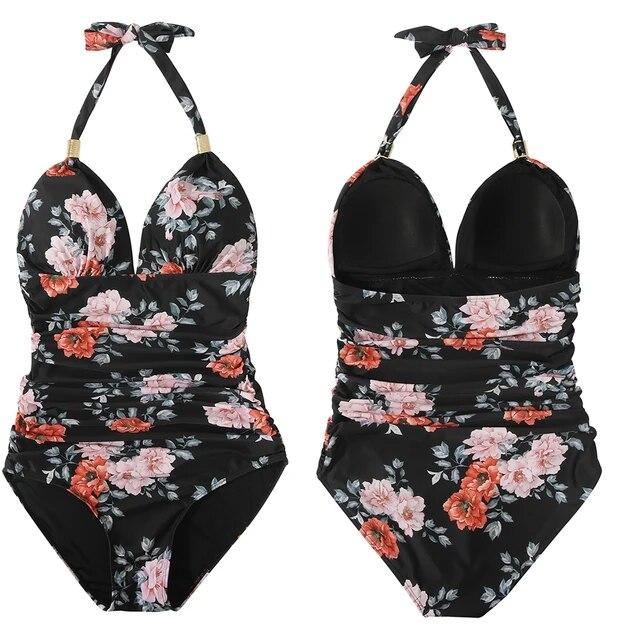 One Piece Swimsuit Women Swimwear Swimsuit Backless Push Up Plus Size Bathing Suits Beachwear Female Low Price Monokini Women