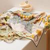 Autumn and Winter Double-sided Printed Herringbone Silk Scarf Women's 110 Silk Wool Scarf Fashionable Versatile High-end Silk Scarf