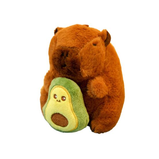 Мягкая игрушка-брелок в виде капибары, подвеска в виде дикой природы, надежное крепление, декоративная сумка, милый брелок в виде животного