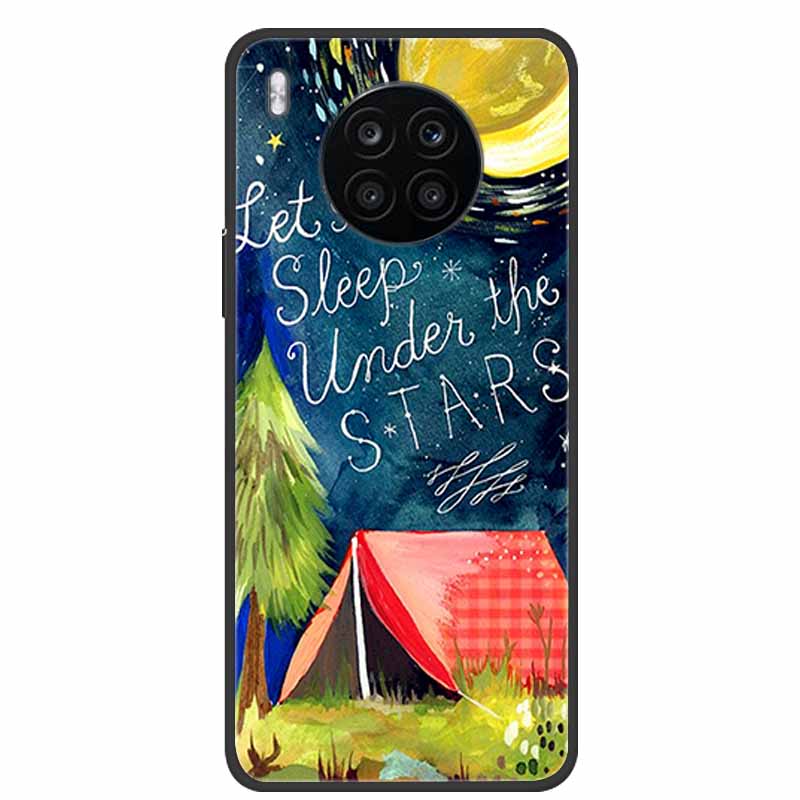 For Honor 50 Lite Case Shockproof Soft silicone TPU Back Cover For Huawei Honor 50 Lite Phone Cases Honor50 Lite Cute Cartoon