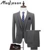 Мужская одежда, костюм, мужской тонкий однотонный деловой костюм для жениха, свадебный костюм, костюмы и блейзеры