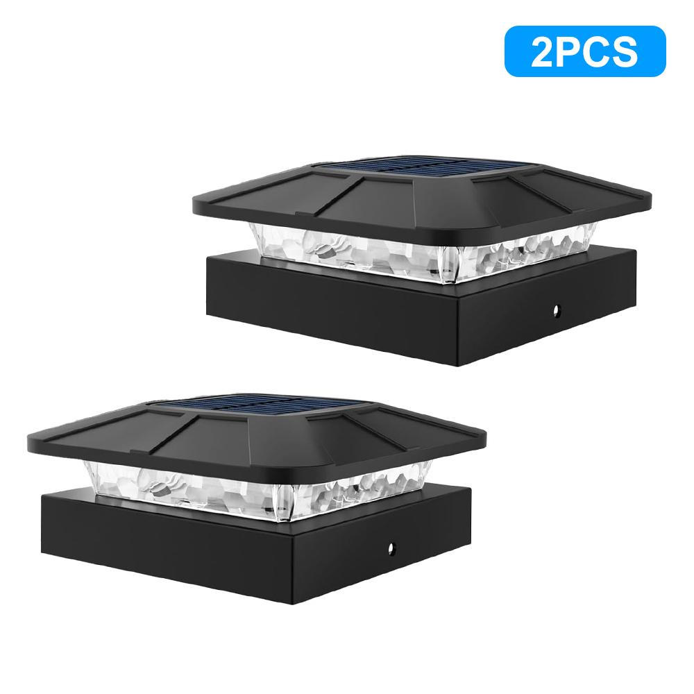 Solar Post Cap Light Outdoor 4x4 Fence Post Solar Light IP65 Waterproof With 3 Modes Solar Powered Deck Fence Cap Light