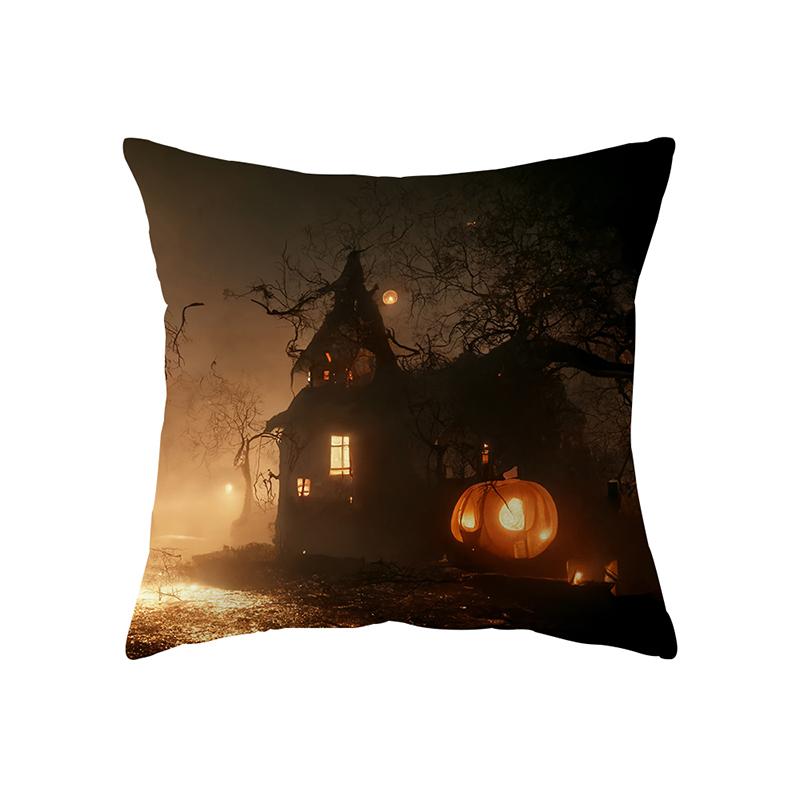 Pumpkin Halloween Theme Pillow Cover Sofa Cushion  Holiday Gift Party Decoration Home Decor