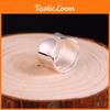 Beautiful S925 Pure Silver Ring For Women Trendy Minimalist Wide Band Design