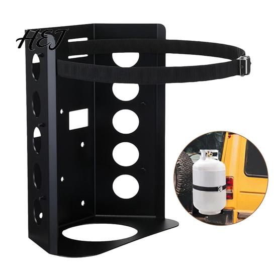 Secure Storage for Propane Tank Mounting Bracket, Adjustable Stainless Steel Strap Design, Heavy Duty Outdoor RV Gas Holder Rust Resistant Bottle