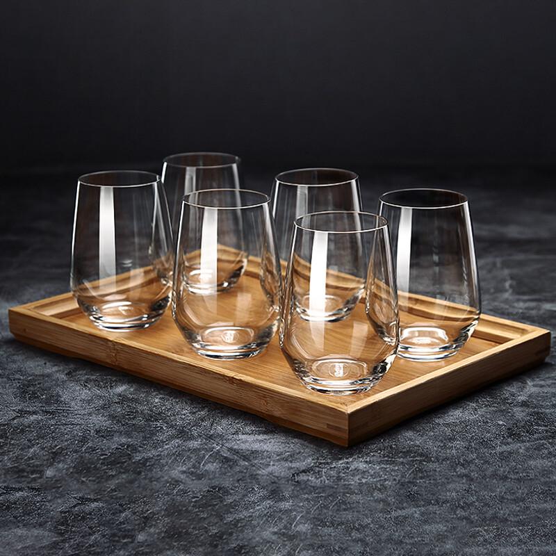 Ocean Imported Heat-Resistant Glass Cups, 370ml (6-Pack)