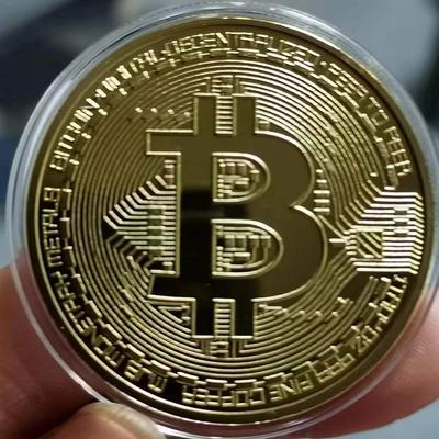 Памятная золотая монета Bitcoin