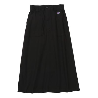 Юбка One Point Long Black, логотип, юбка, женская повседневная, CW-Z205