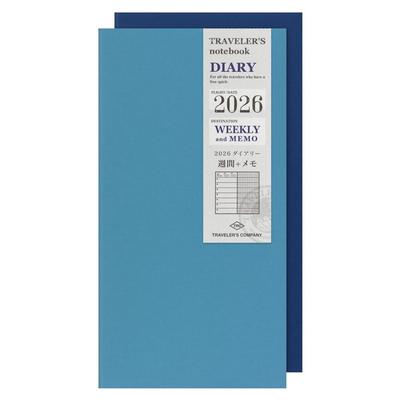 Сменный блок для планера Traveler's Notebook 2026 A5 Slim Недельный 14495006 (Начинается в январе 2026 года)