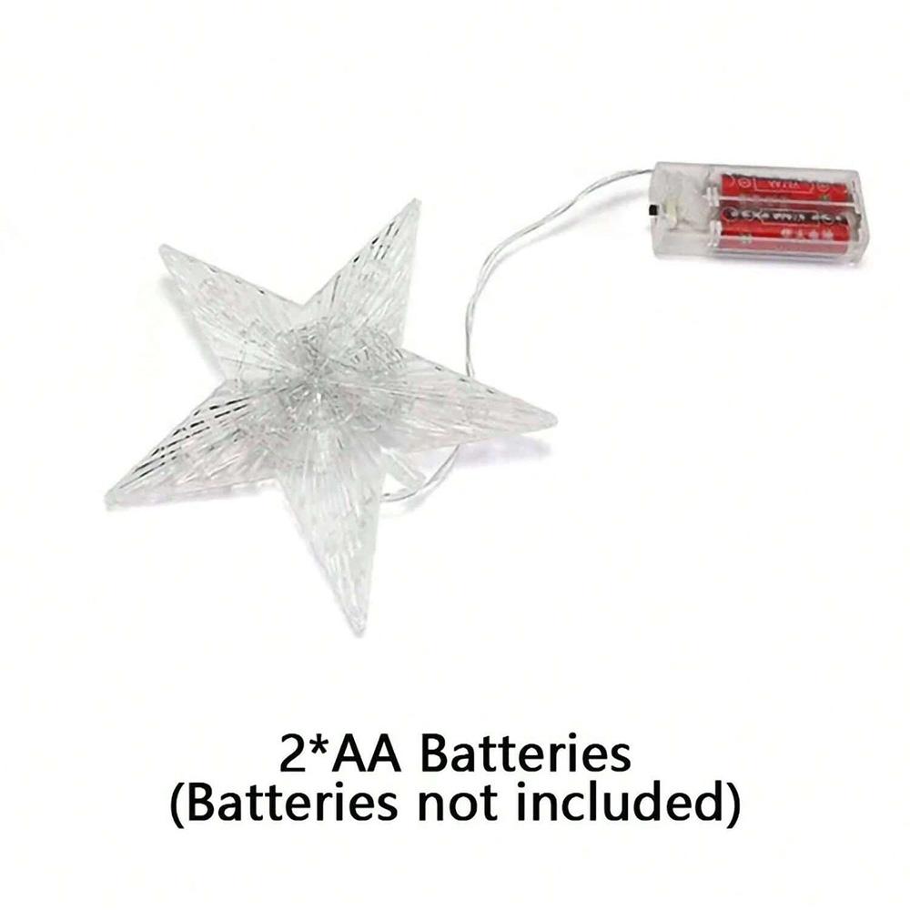 1 шт. 15/19 см теплые/белые рождественские елочные украшения, светодиодные звезды, рождественские украшения для дома, рождественские елки, Новый год, Nav