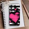 Чехол для телефона J-INS Graffiti в стиле Y2k для Samsung Galaxy A73, A21s, A22, A31, A52, A53, A71, A41, Мягкий черный корпус