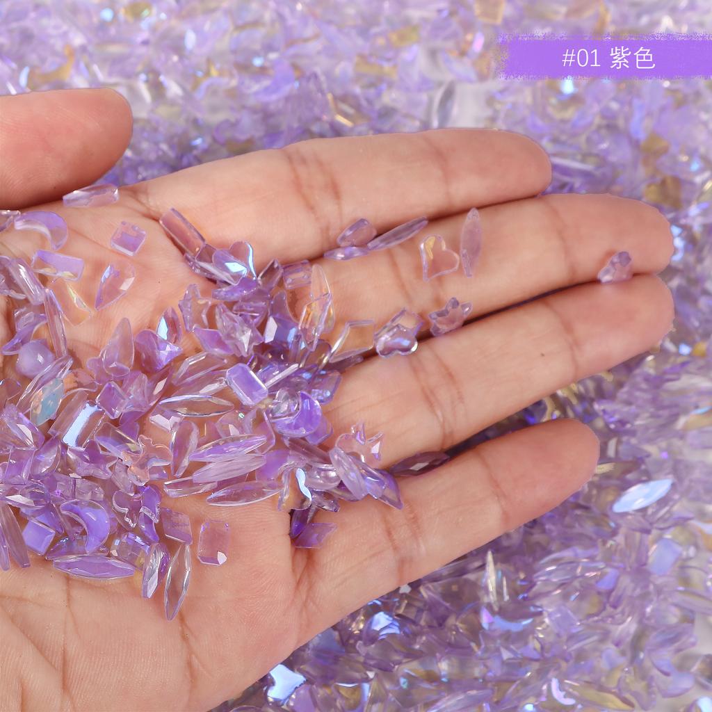 Теплый эльф, тот же смешанный прозрачный бриллиант особой формы Aurora, украшения для дизайна ногтей, бриллиант с плоским дном для дизайна ногтей, стеклянные стразы.